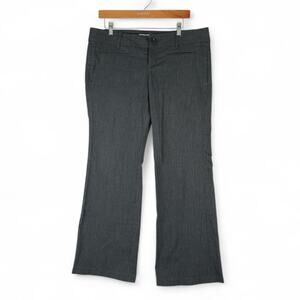 Aeropostale Trouser‎ Pants Womens 13/14 (36x30)  Gray White Pinstripe Stretch